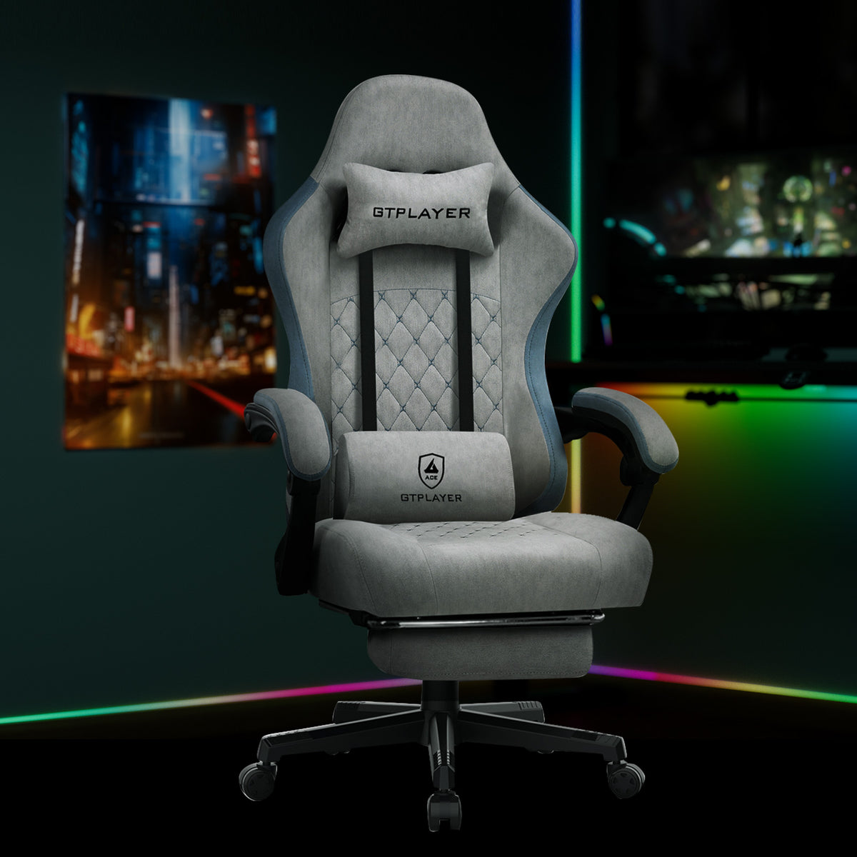 GTPLAYER 2023 LR002 Gaming Chair with Footrest