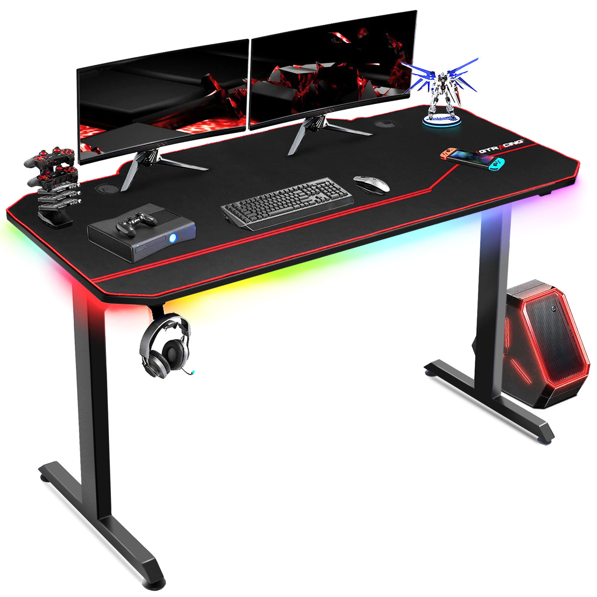 GTRACING DIY RGB Gaming Desk GTRacing Gaming Chair