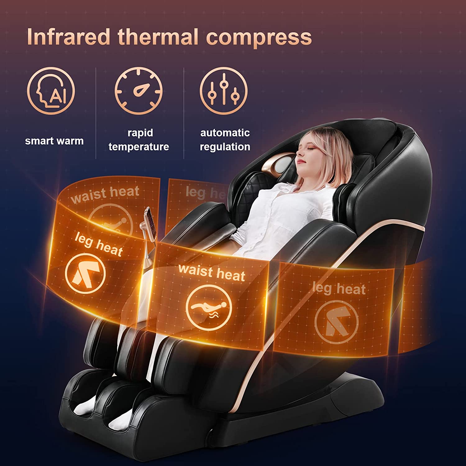 Massage Chair Zero Gravity Recliner AK7201 - GTRACING