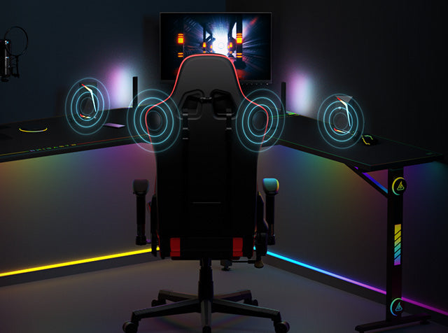Shop Gtplayer Gaming Chair with Speakers and USB Transmitter