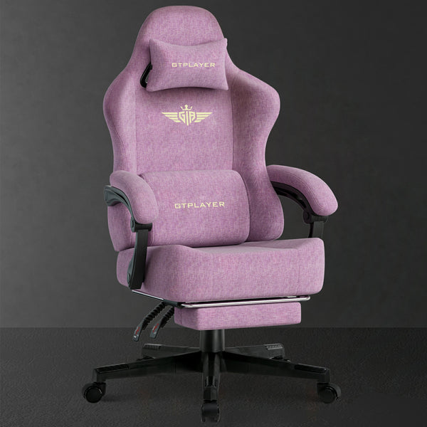 Fabric Gaming Chair Linen Lumbar Support | GTPLAYER GT829