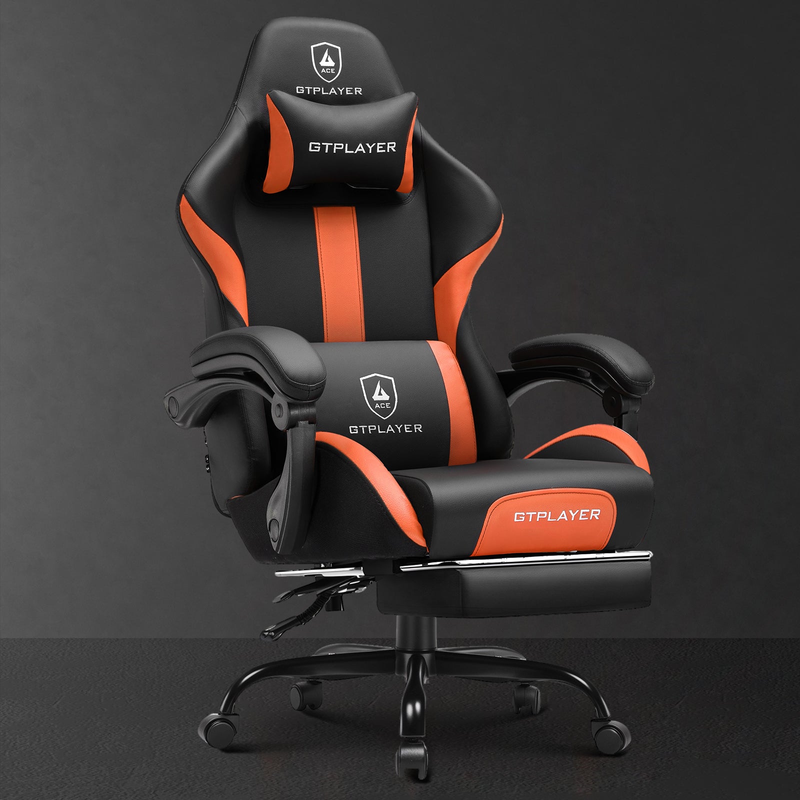 スポーツ GTRACING JP-GT905 Gaming Chair (BLACK) Footrest Series GT905 Leather | Gaming Chair - GTRacing / GTPlayer US