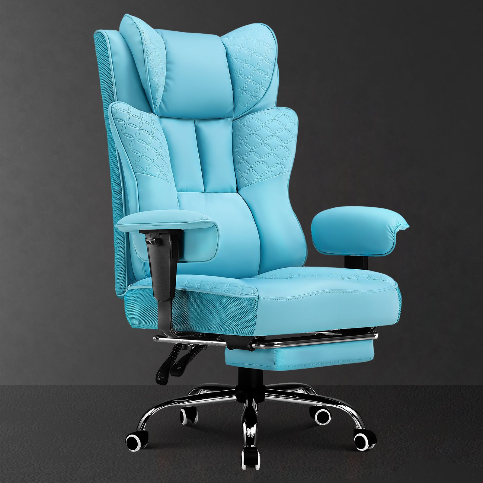 Big & Tall Office Chair with Spring Lumbar Support 400LBS | COMHOMA