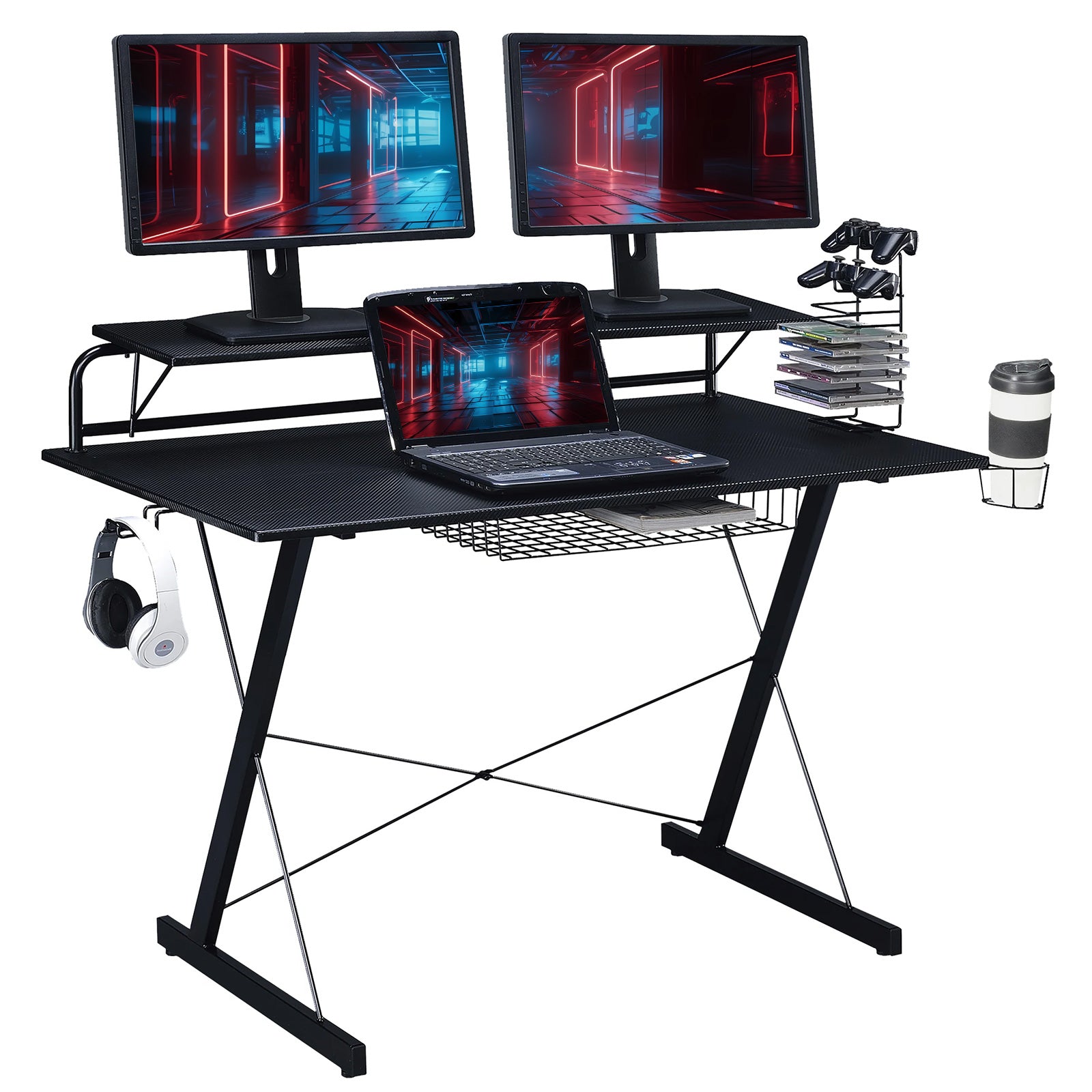 Z-Shaped Gaming Desk TS200 - GTRACING