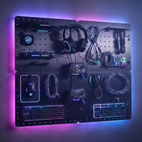 Wall Mounted Gaming Pegboards 4Pcs Set
