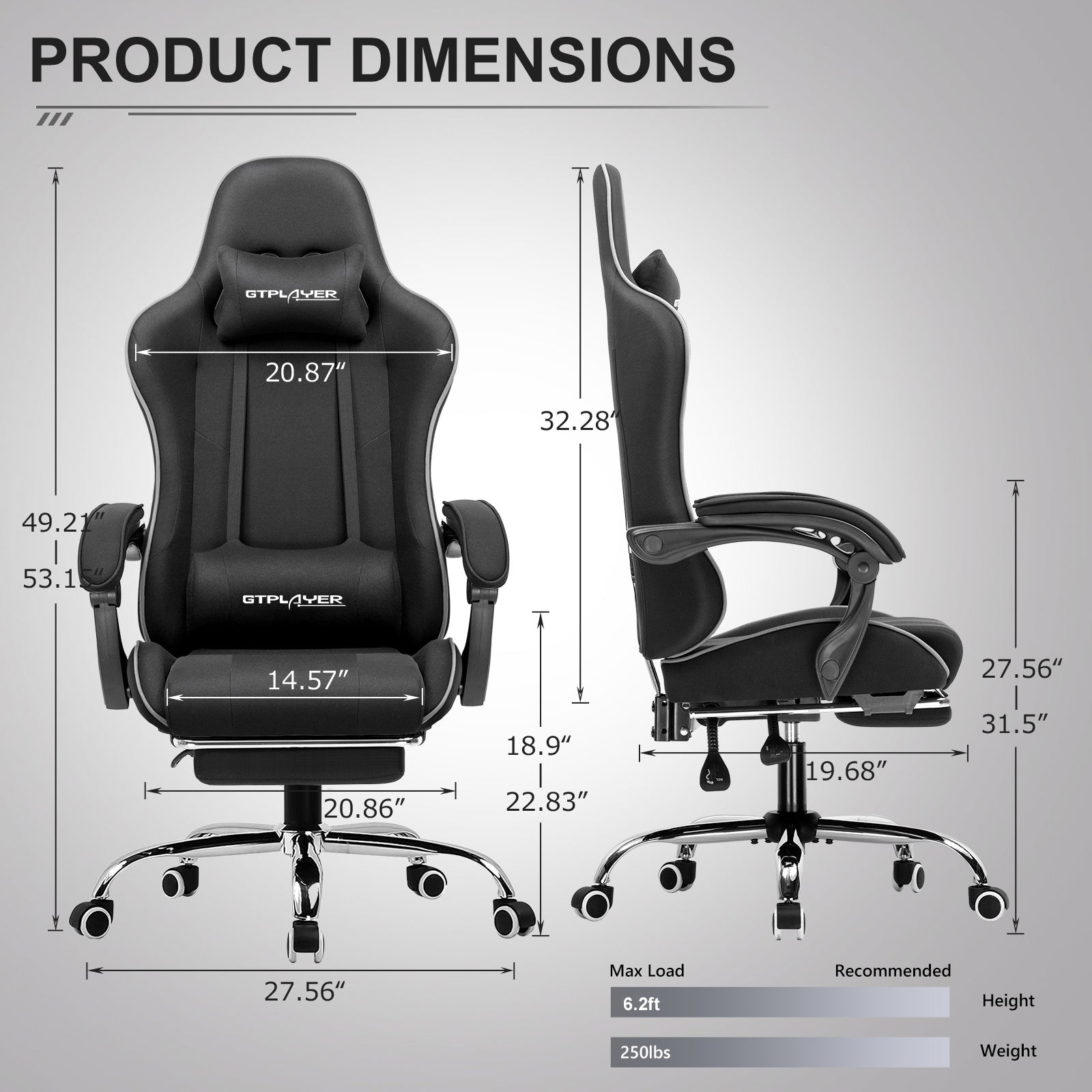 Footrest Series GT800A - GTRACING