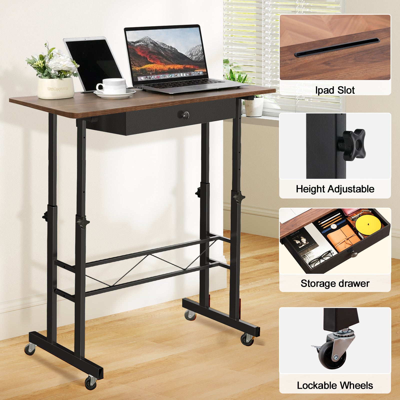 Small Standing Desk-DH003-WMT