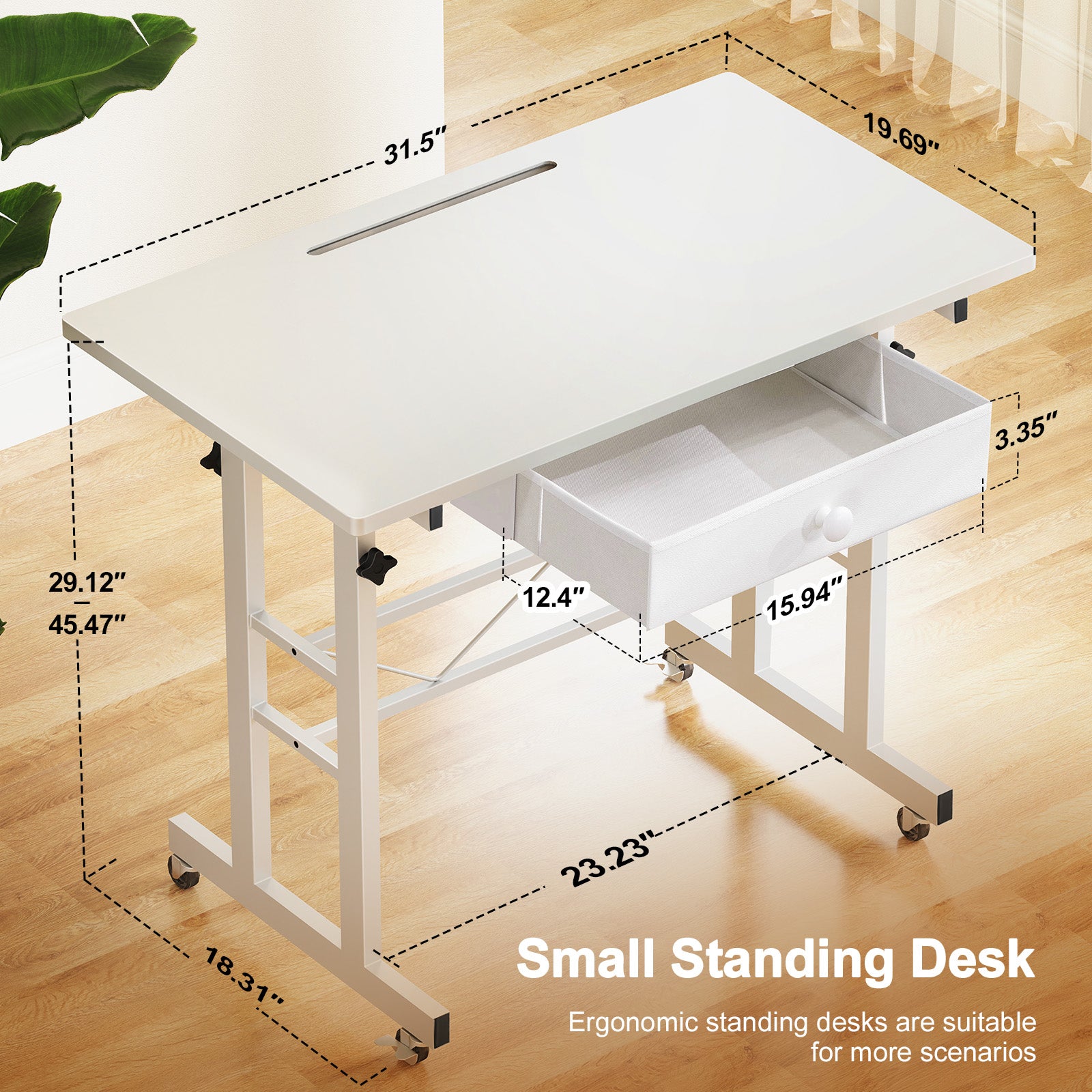 Small Standing Desk-DH003-WMT