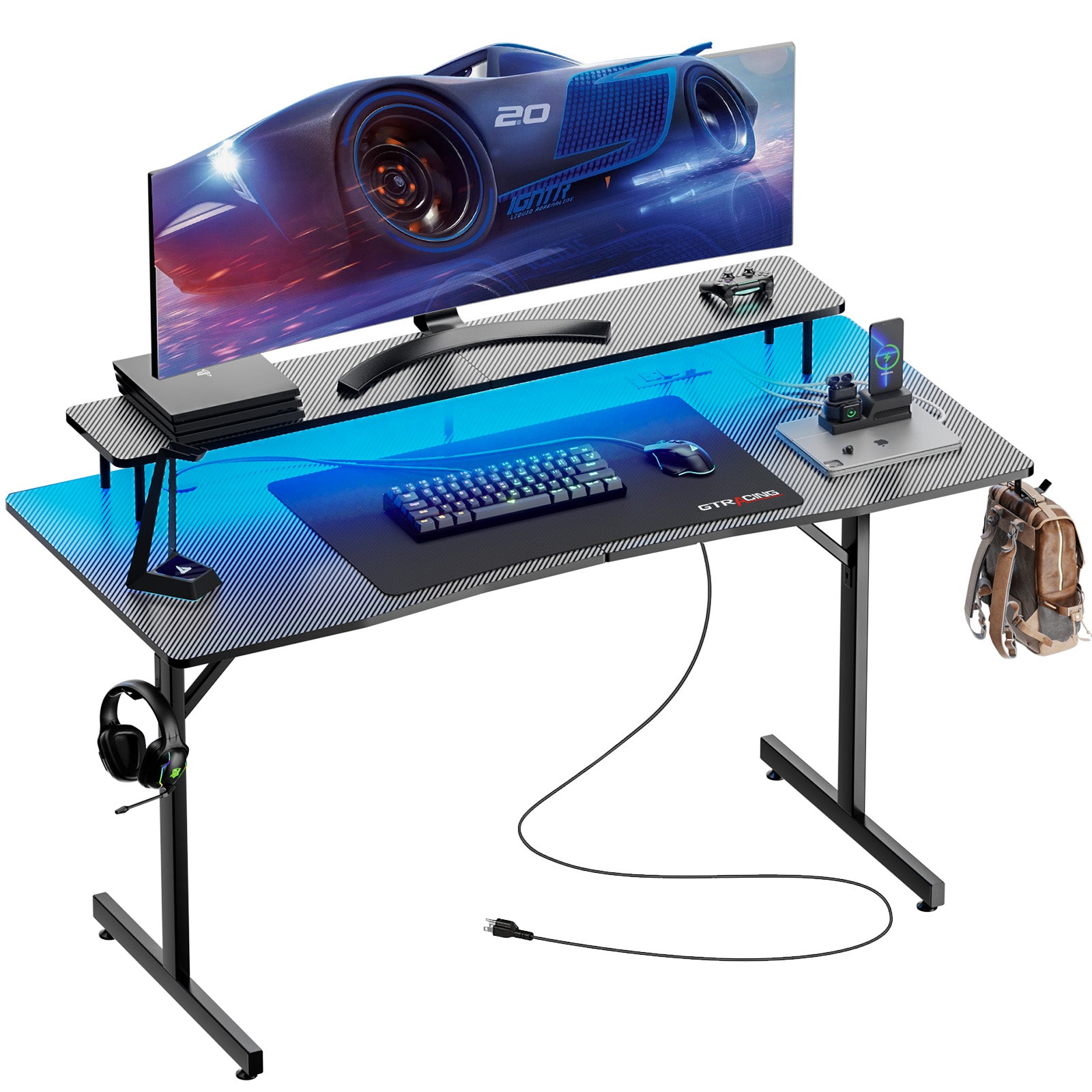 T -Shaped Gaming Desk GT210 - GTRACING