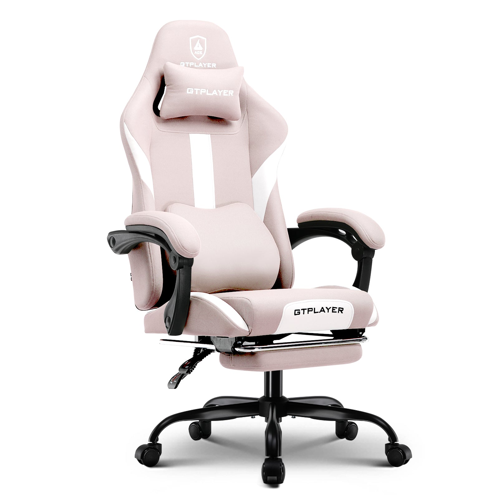 Fabric Gaming Chair with Foorest-GT905-WMT