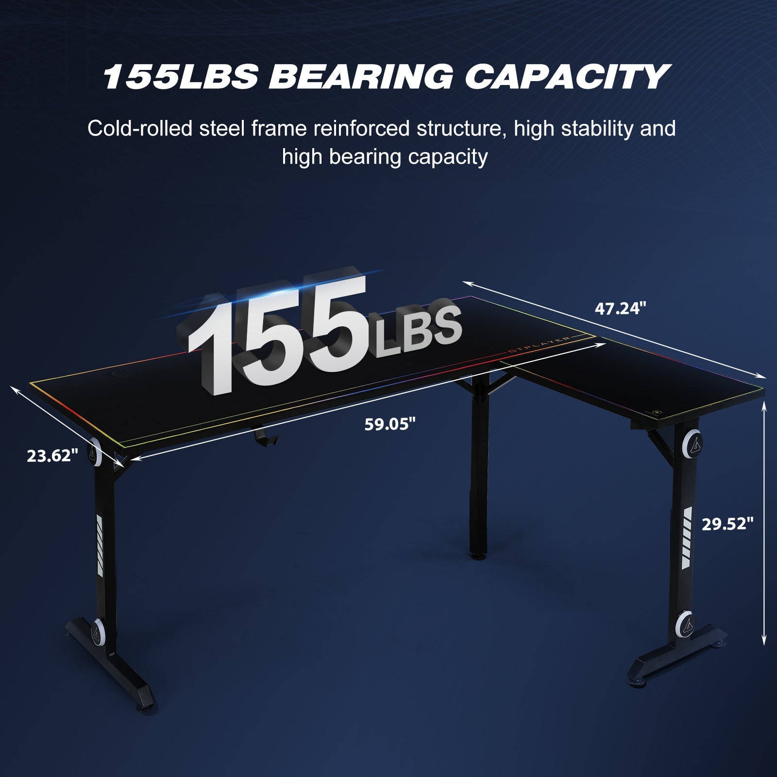 L-Shaped Gaming Desk TB300 - GTRACING
