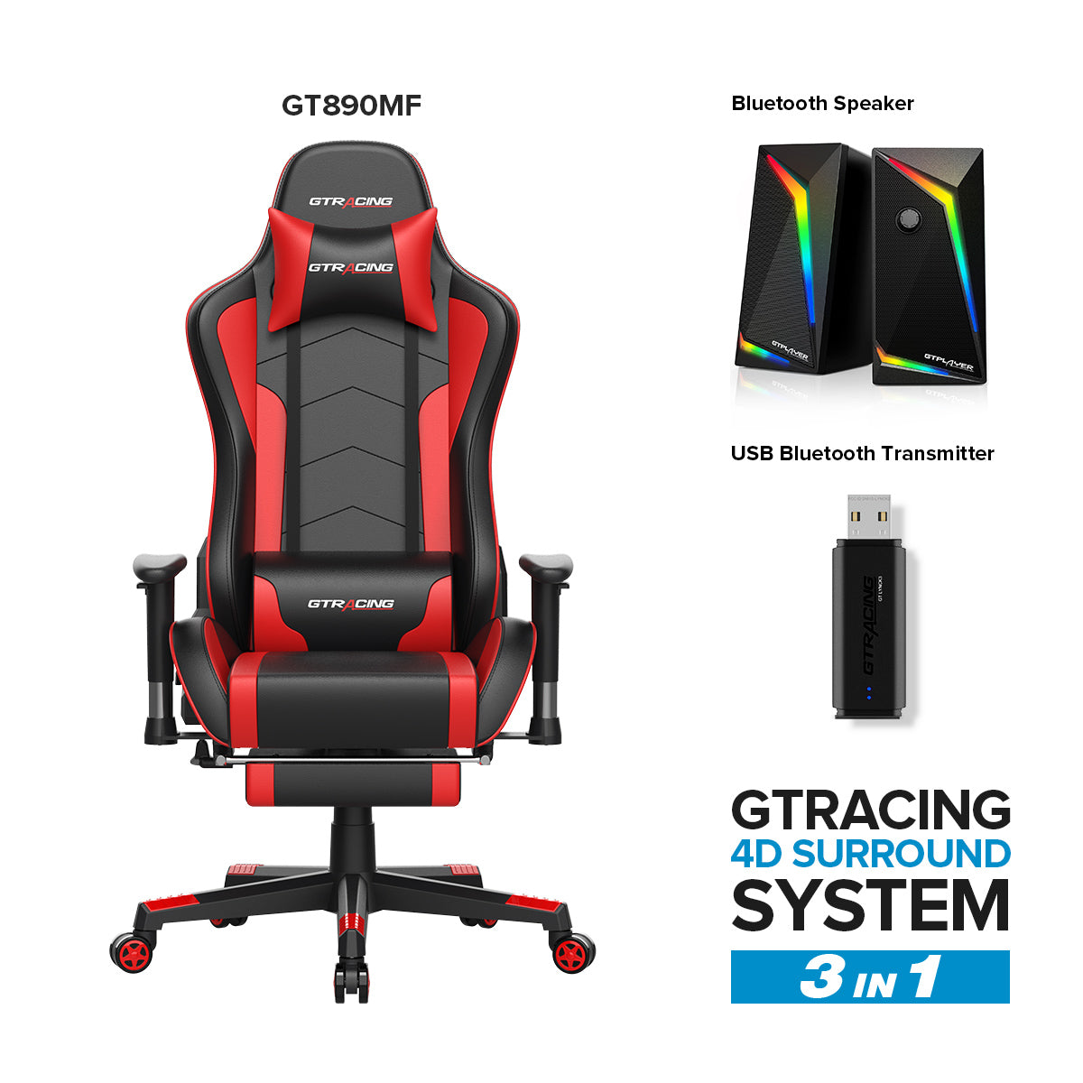 GT Lynck System Pro GT890MF: Ergonomic Gaming Chair