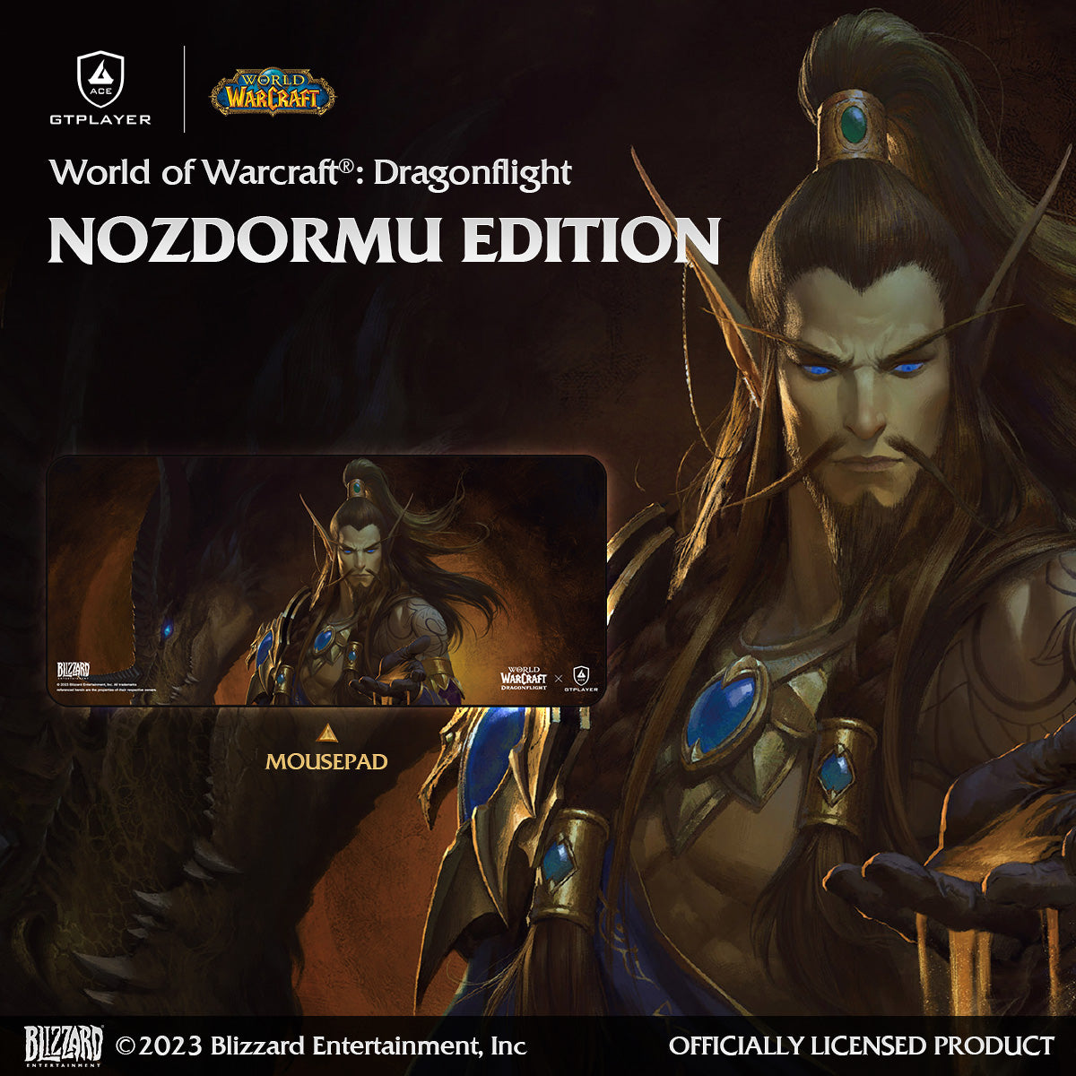 World of Warcraft®: Dragonflight Mousepad / Floor Mat-Nozdormu Edition - GTRACING
