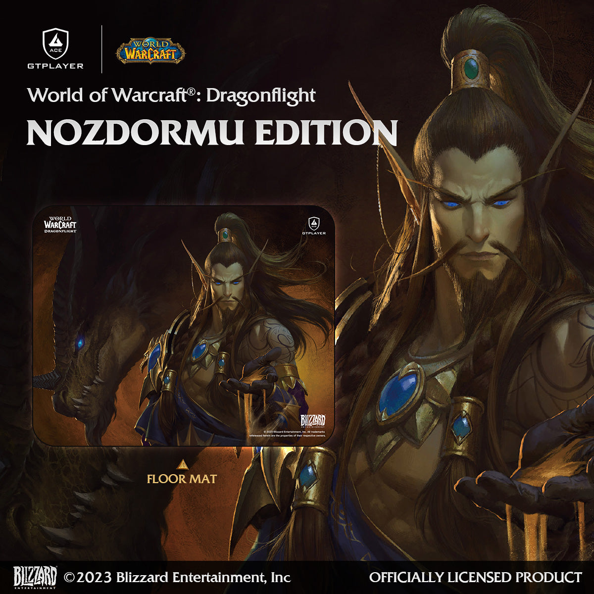 World of Warcraft®: Dragonflight Mousepad / Floor Mat-Nozdormu Edition - GTRACING
