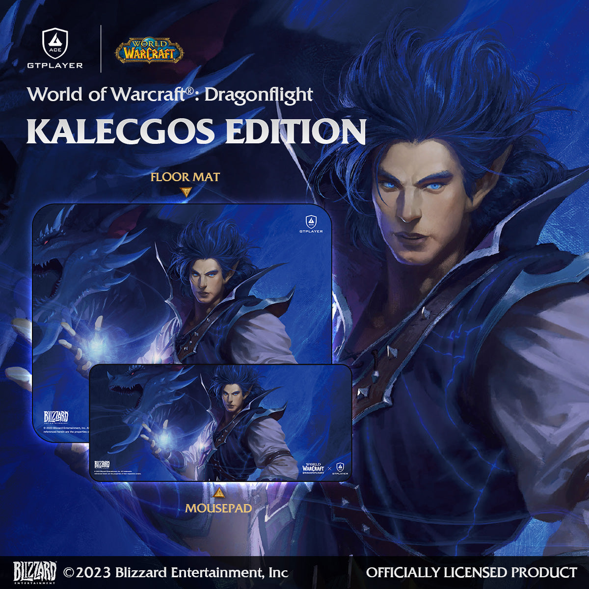 World of Warcraft®: Dragonflight Mousepad / Floor Mat-Kalecgos Edition - GTRACING