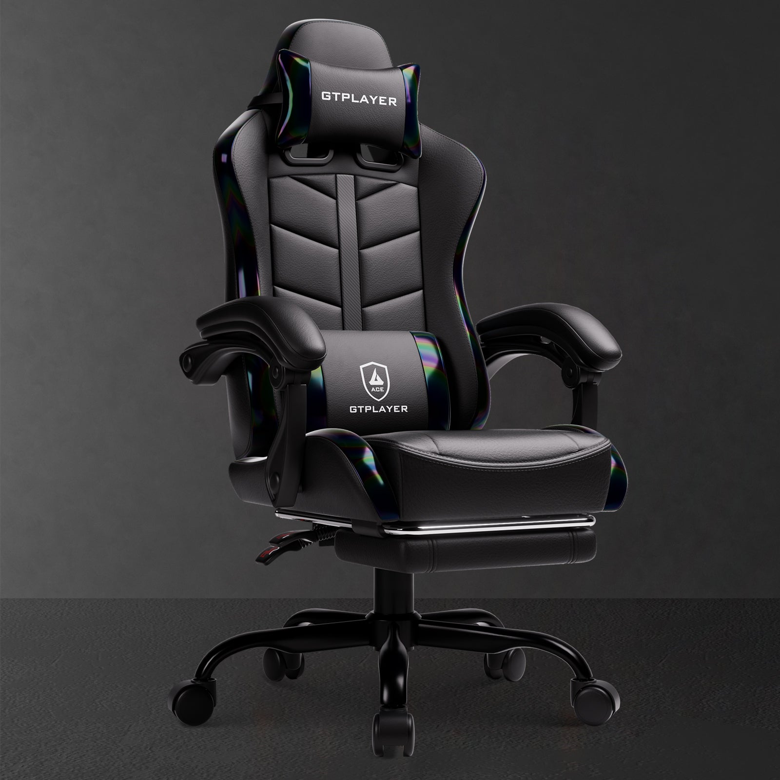 Leather Gaming Chair Widened Back & Linkage Armrest | GTPLAYER