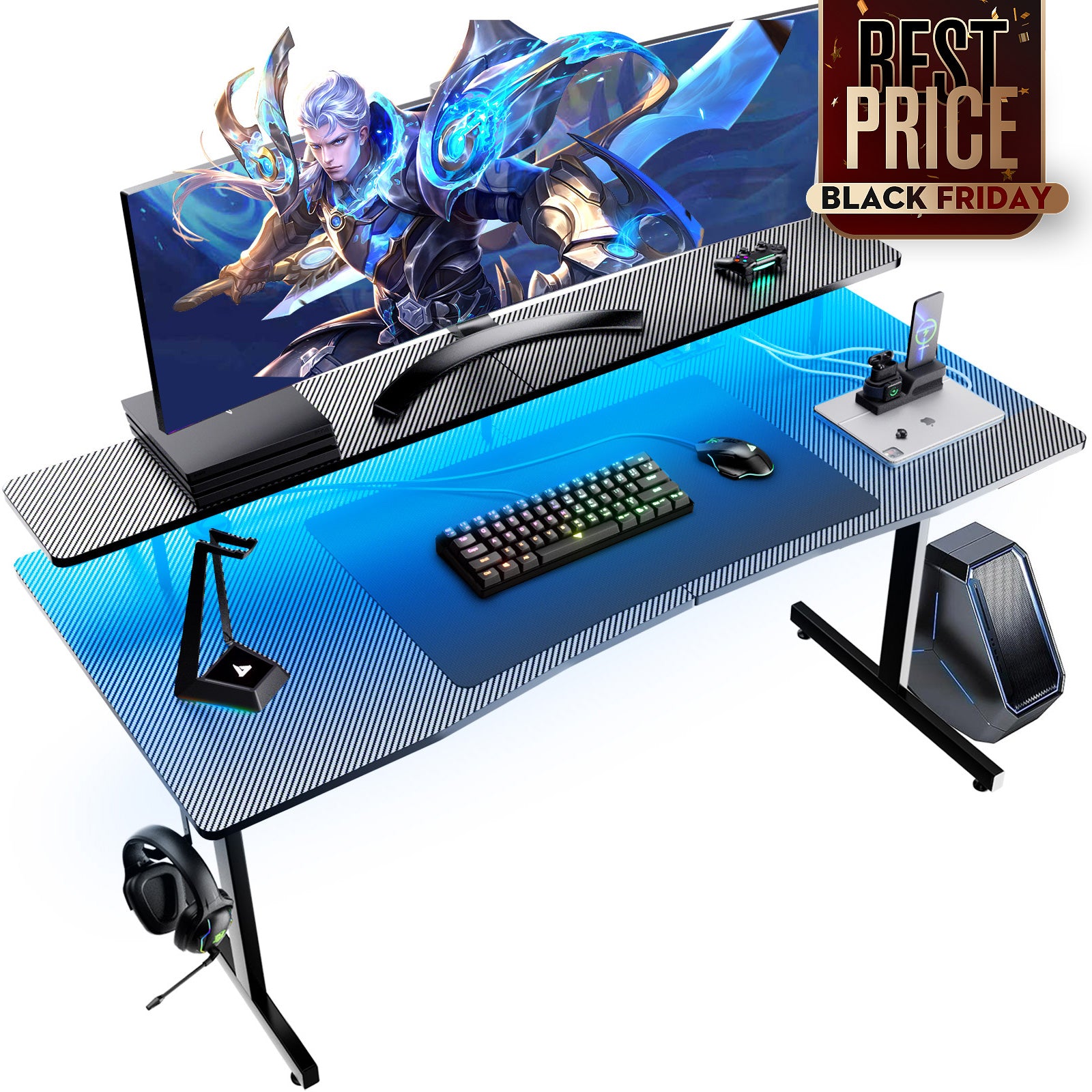 T -Shaped Series Gaming Desk GTP210