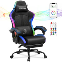 RGB Gaming Chair with Speakers gtp800-wmt