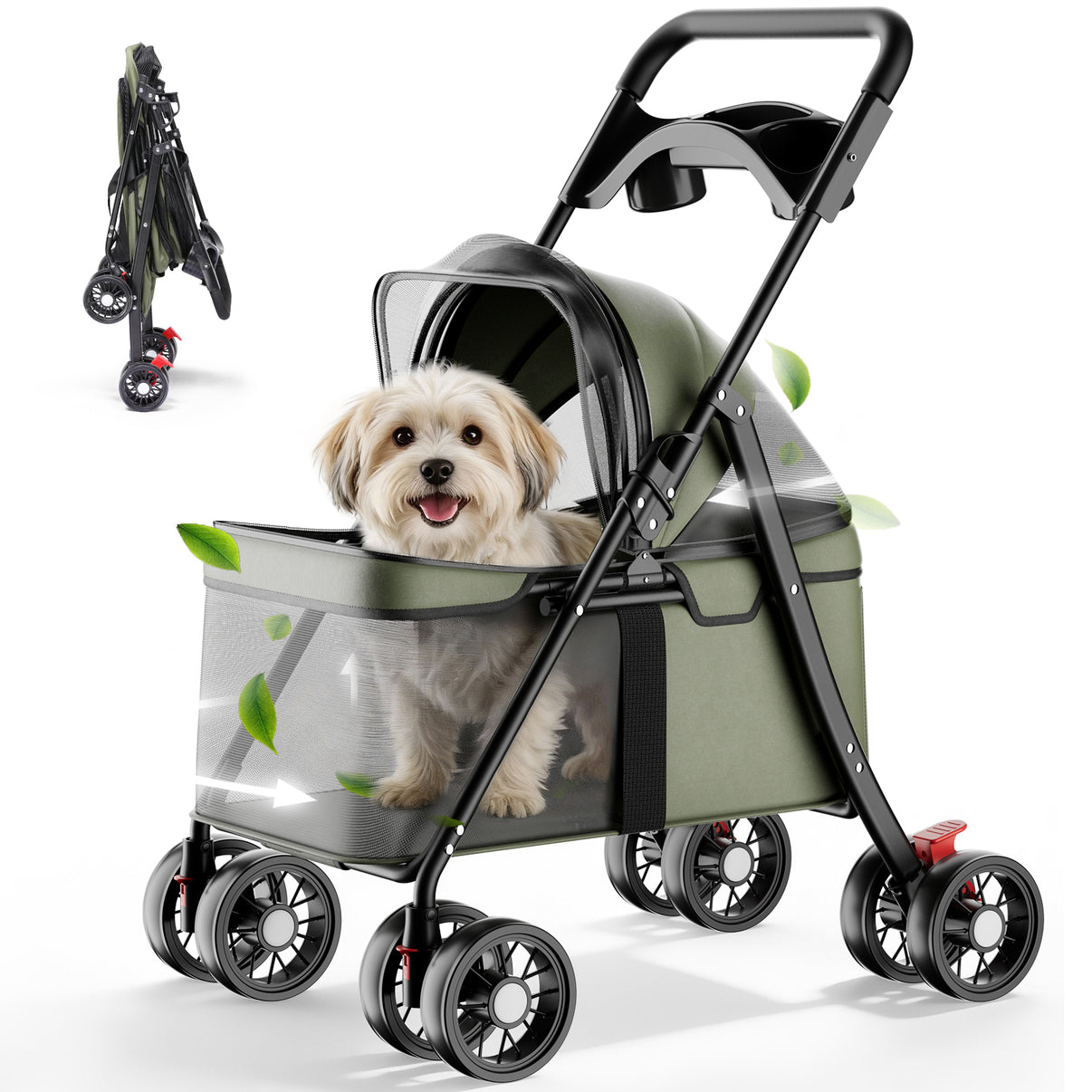 foldable dog stroller Foldable Pet Stroller PET-CART02
