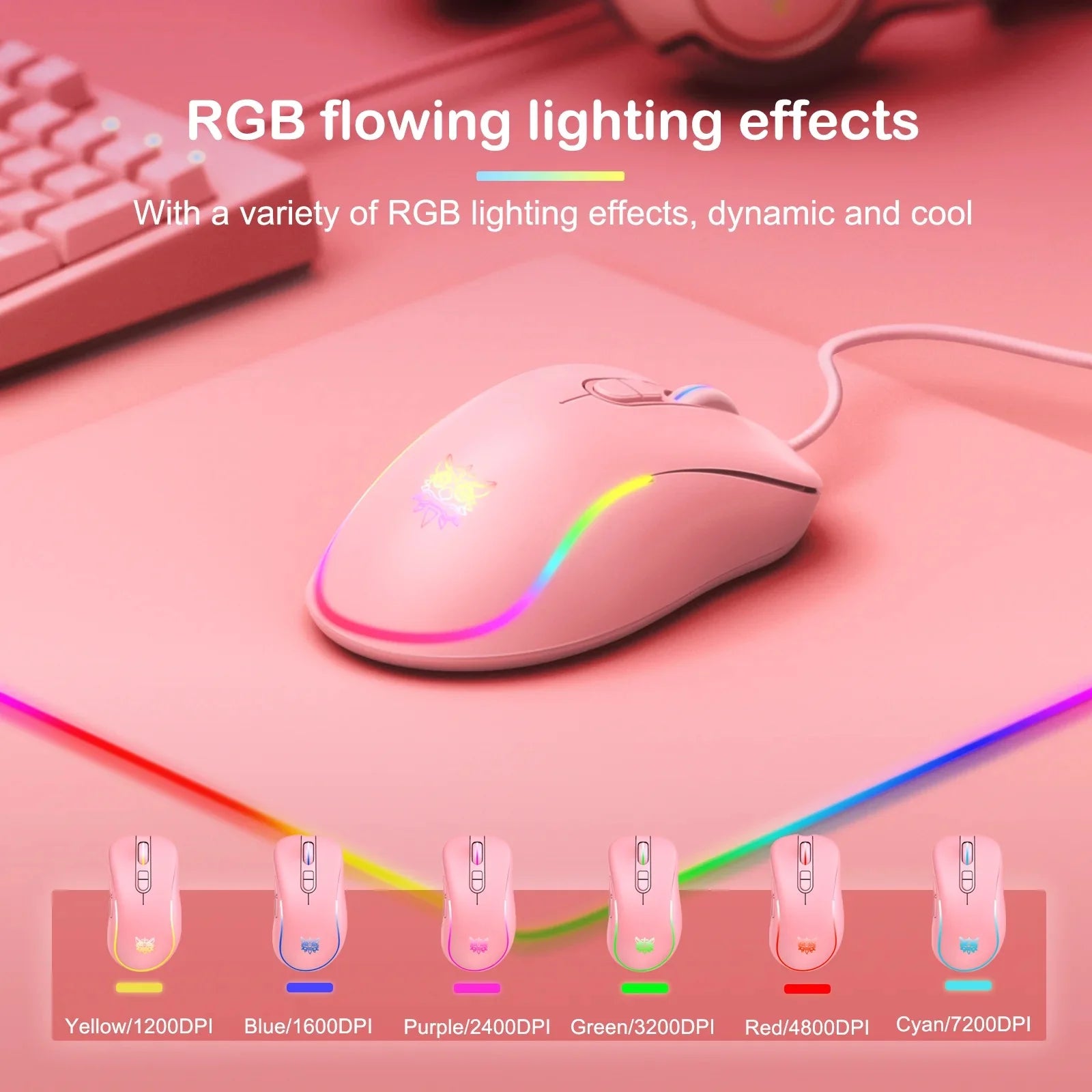 RGB WIRED GAMING MOUSE // CW907 - GTRACING