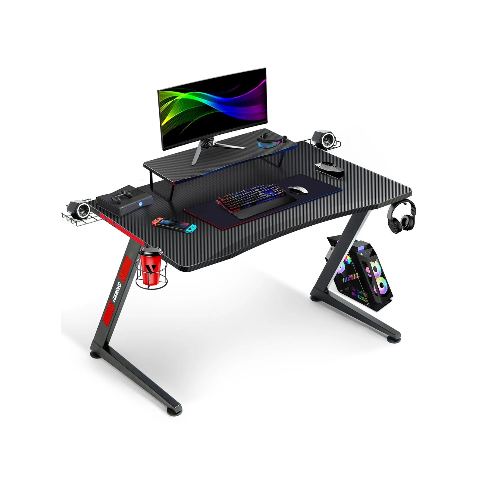 Z-Shaped Gaming Desk - GTRACING