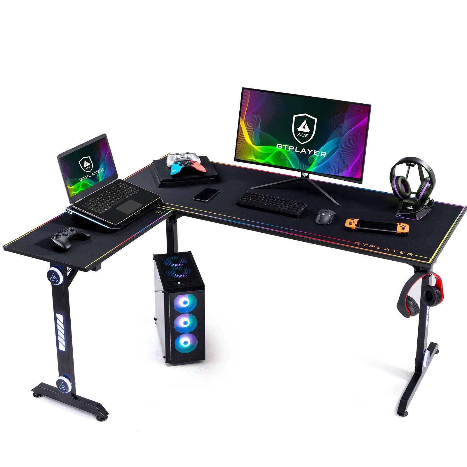 【PRE-SALE】L-Shaped Gaming Desk TB300 - GTRACING