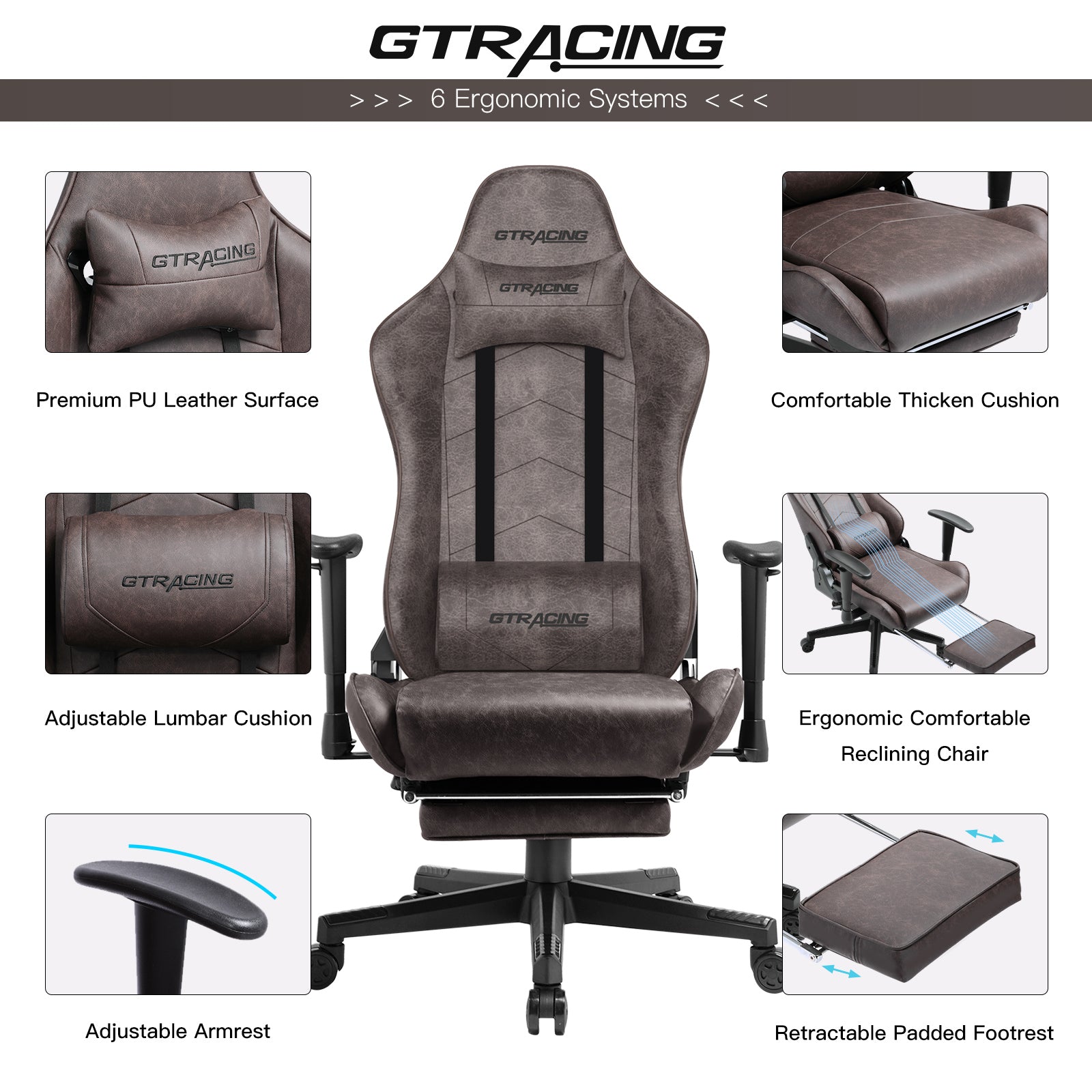 Gtracing best sale footrest series