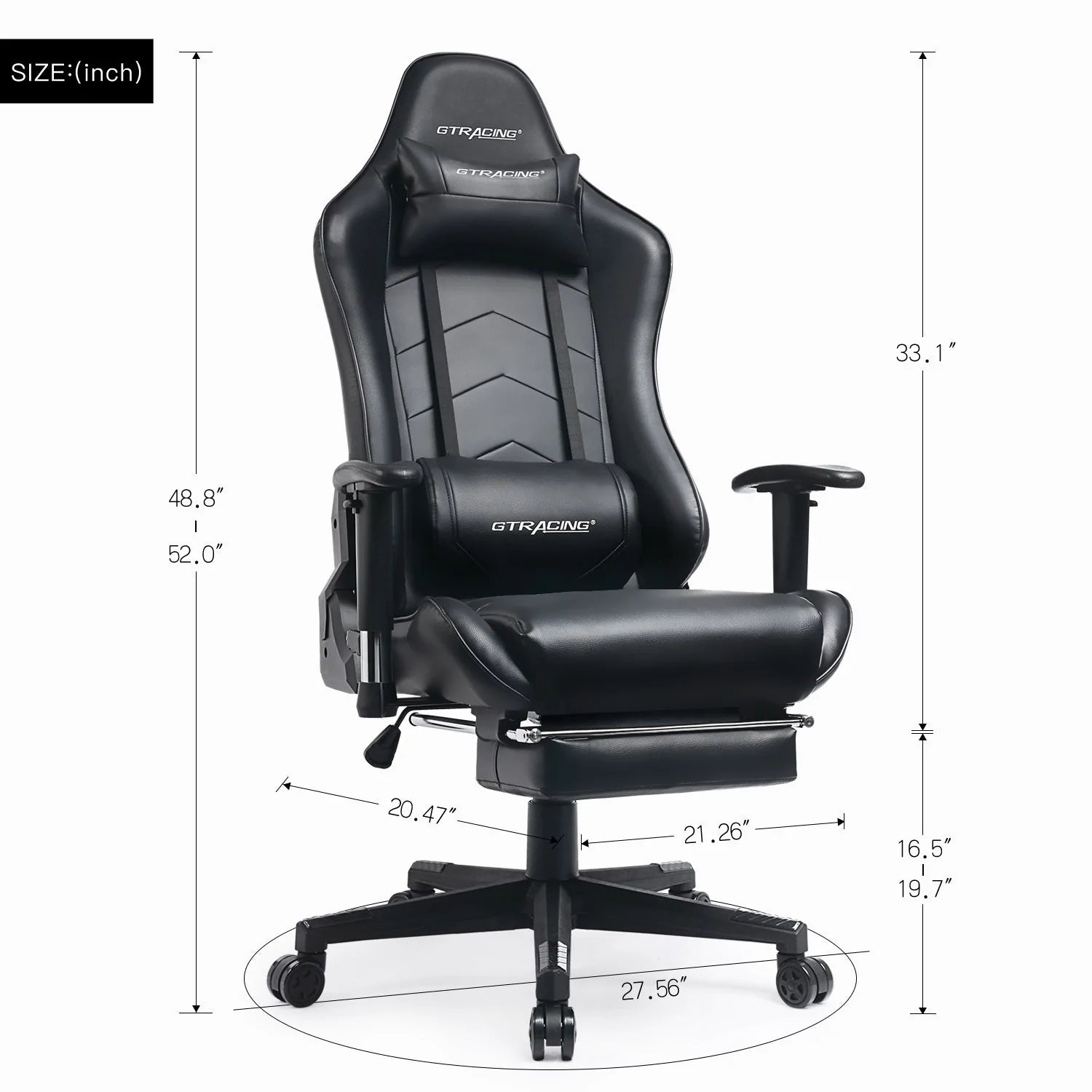 Gtracing gaming chair with footrest deals