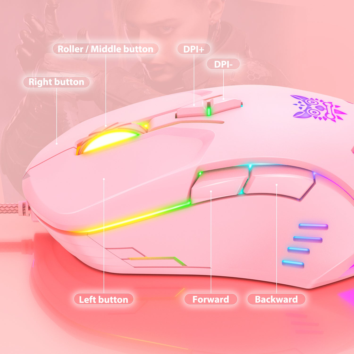 RGB WIRED GAMING MOUSE // CW902 - GTRACING