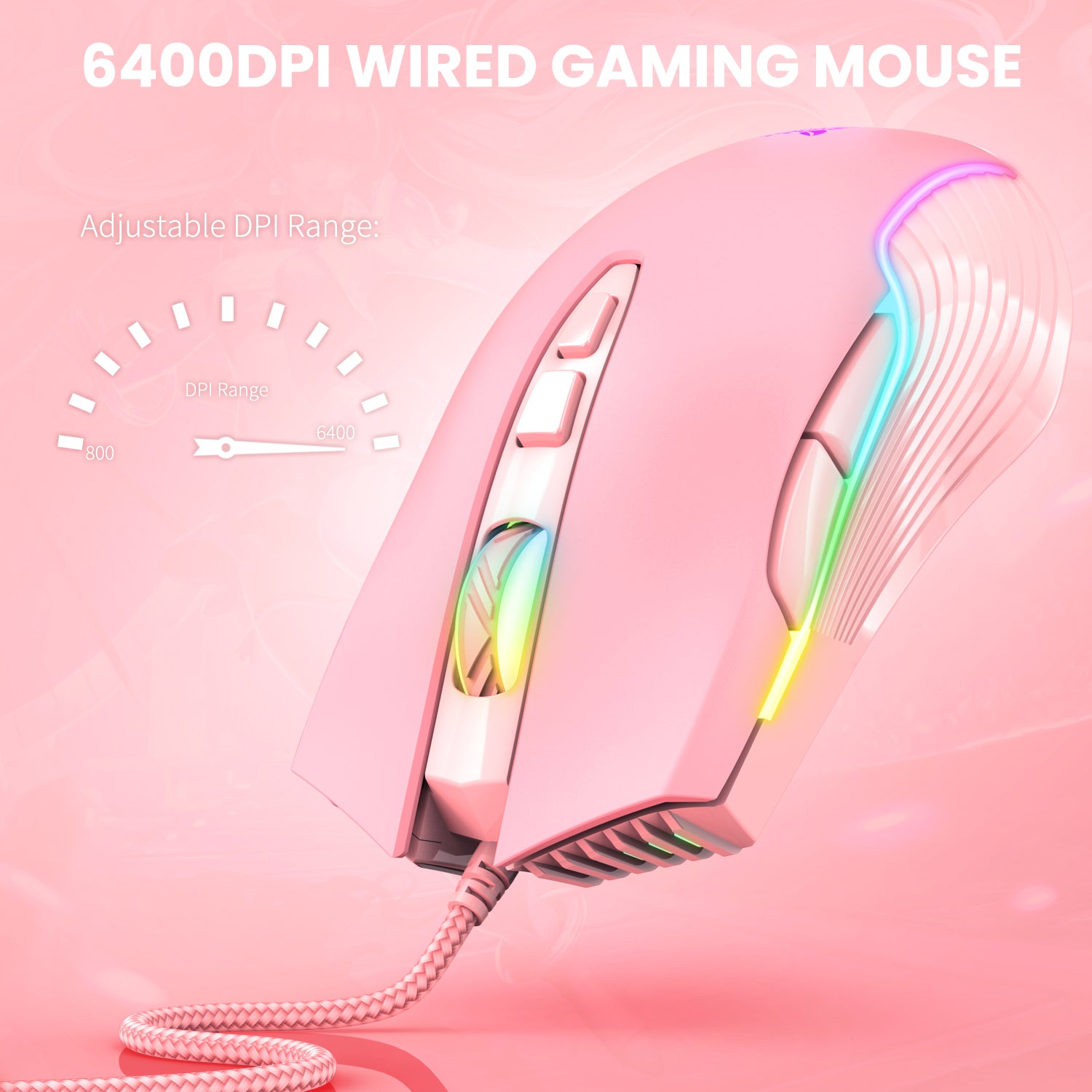 RGB WIRED GAMING MOUSE // CW905 - GTRACING