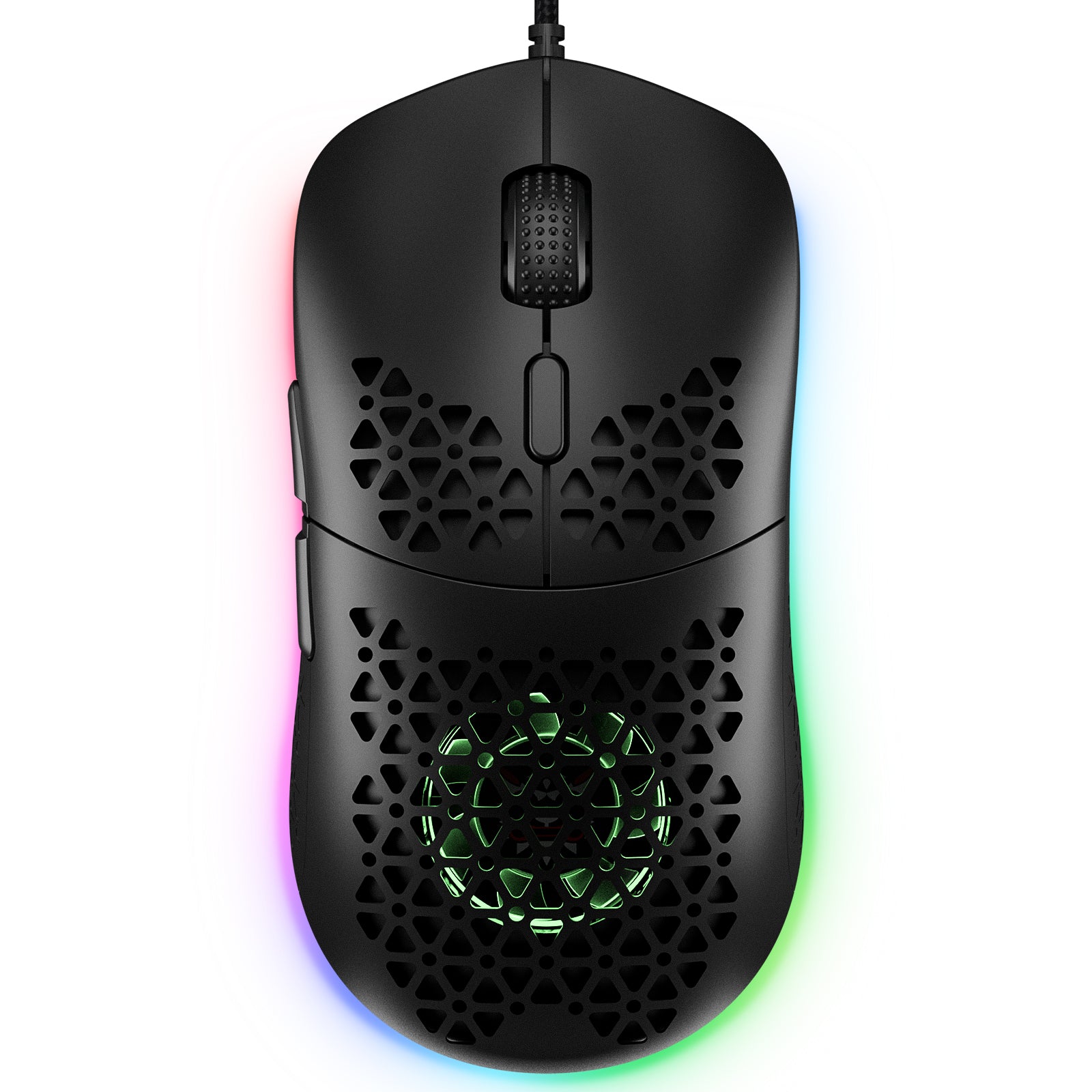 RGB WIRED GAMING MOUSE // Hollow Honeycomb Shell CW911 - GTRACING